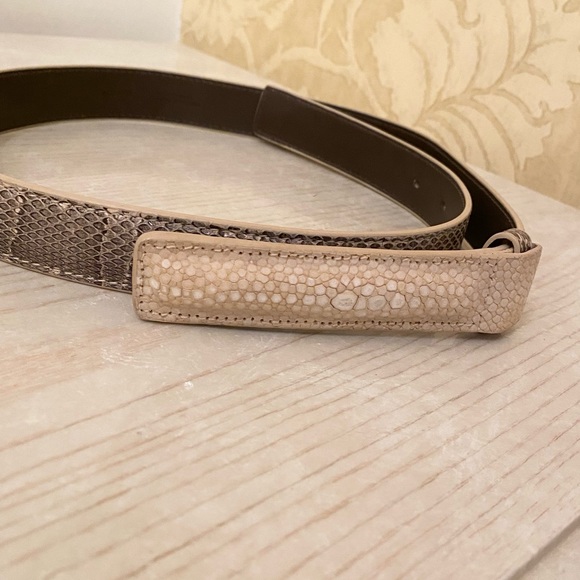 RARE Bottega Veneta Snakeskin Belt. ONLY USED TWICE. LOOKS GREAT